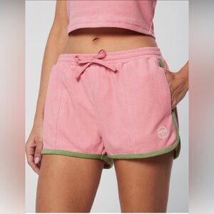 Sergio Tacchini Laura High Waist Shorts - Wild Rose | Size Large
